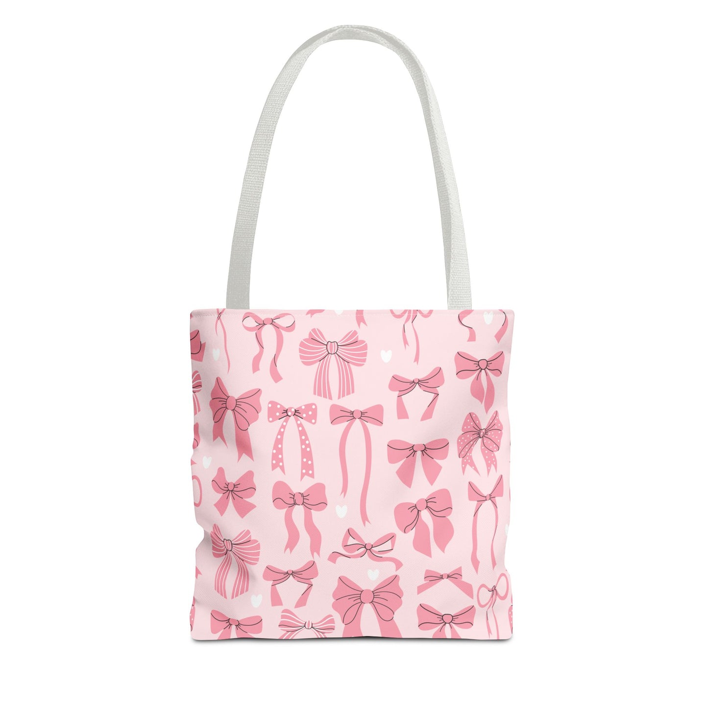 Pink Bows & Hearts Coquette Tote Bag