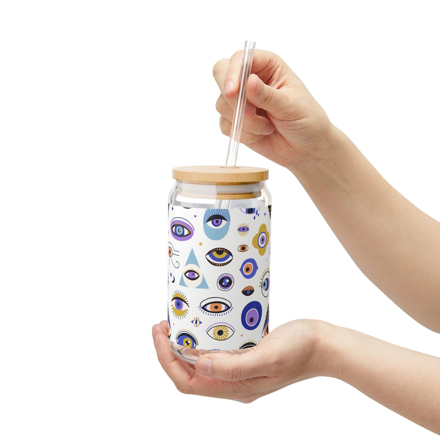 Mystic Evil Eye Sipper Glass