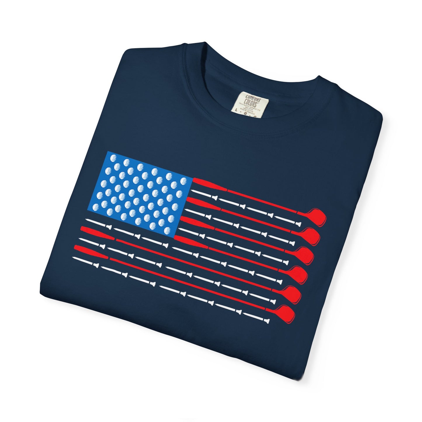 American Flag Golf T-shirt, Funny Tee