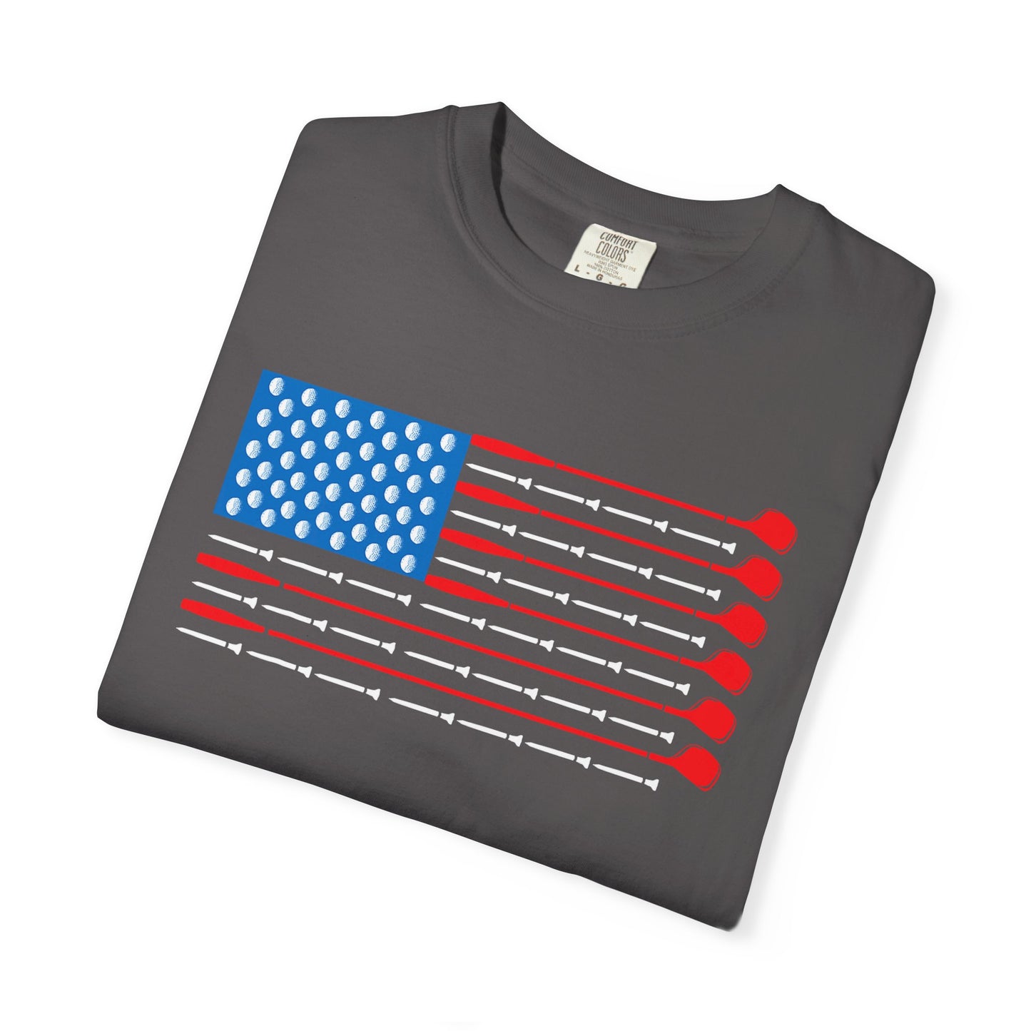 American Flag Golf T-shirt, Funny Tee
