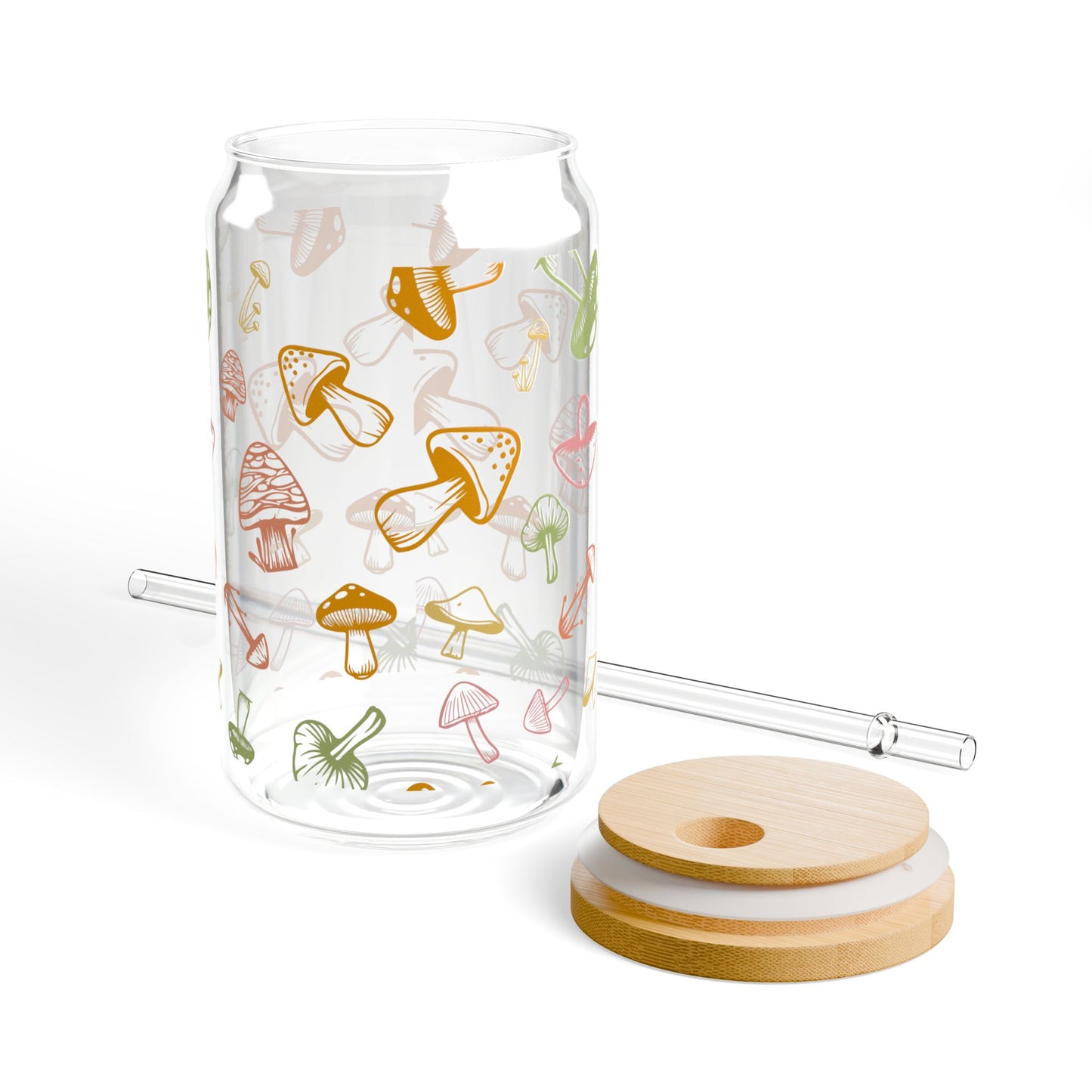 Mushroom Design Sipper Glass