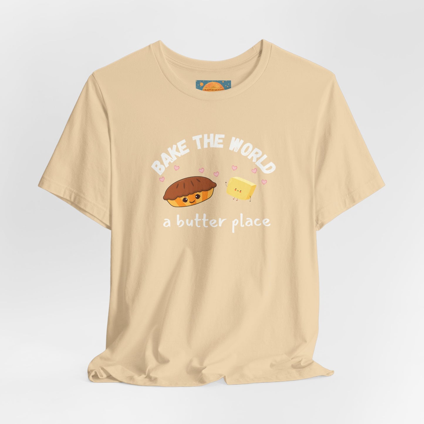 Make the World A Butter Place - Funny Baking Shirt, Bakery T-Shirt, Baking Lover Gift, Baker Gift, Playful Chef Tee, Cute Kitchen TShirt