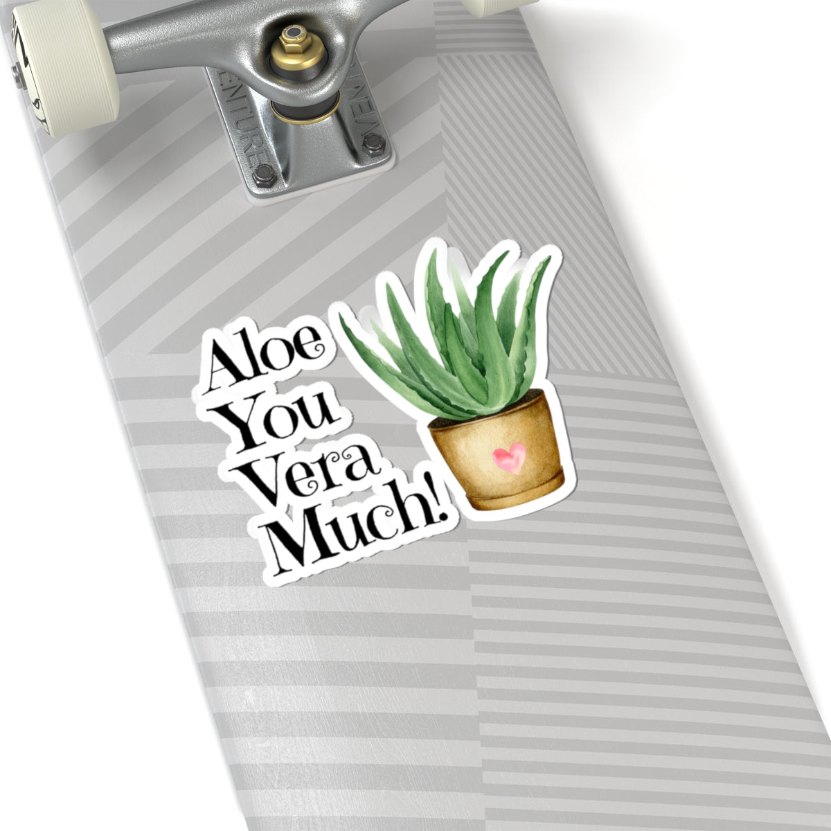 Aloe You Vera Much Plant Kiss-Cut Stickers, Cute Succulent, Laptop Décor, Nature Lover Gift, Fun Home Decor, Greenery Sticker Pack