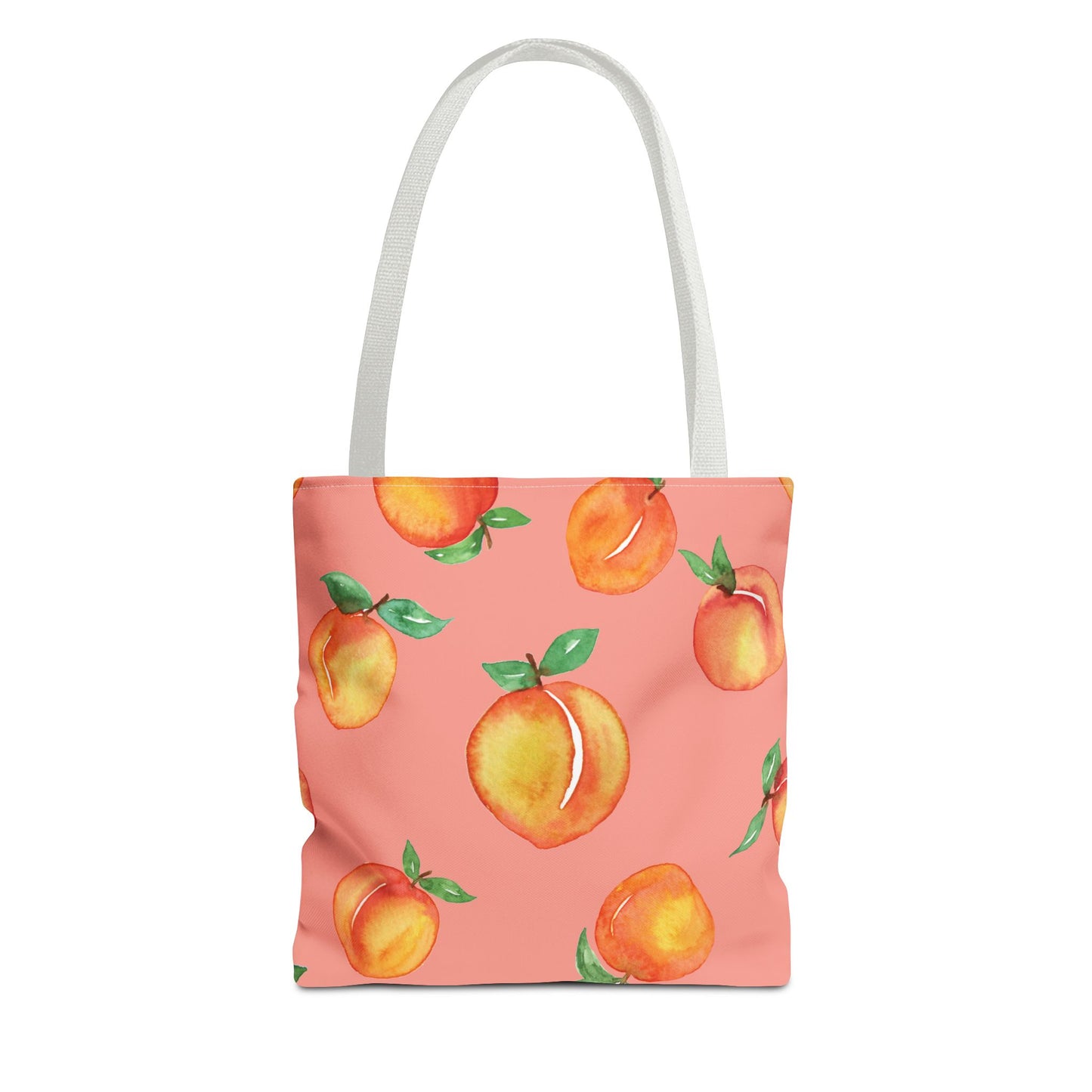 Peach Fruit Print all over print tote bag available at Orange Moons