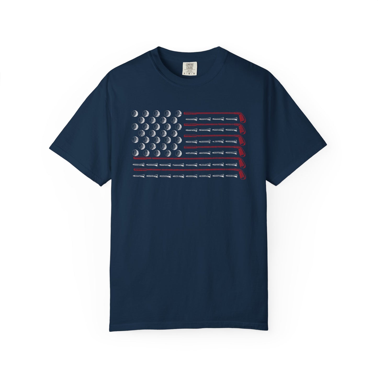 American Flag Golf T-shirt, Funny Tee
