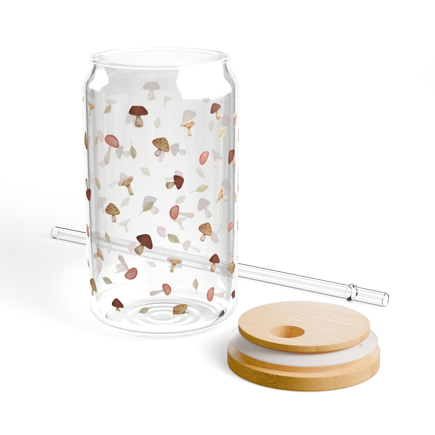 Mushroom Design Sipper Glass