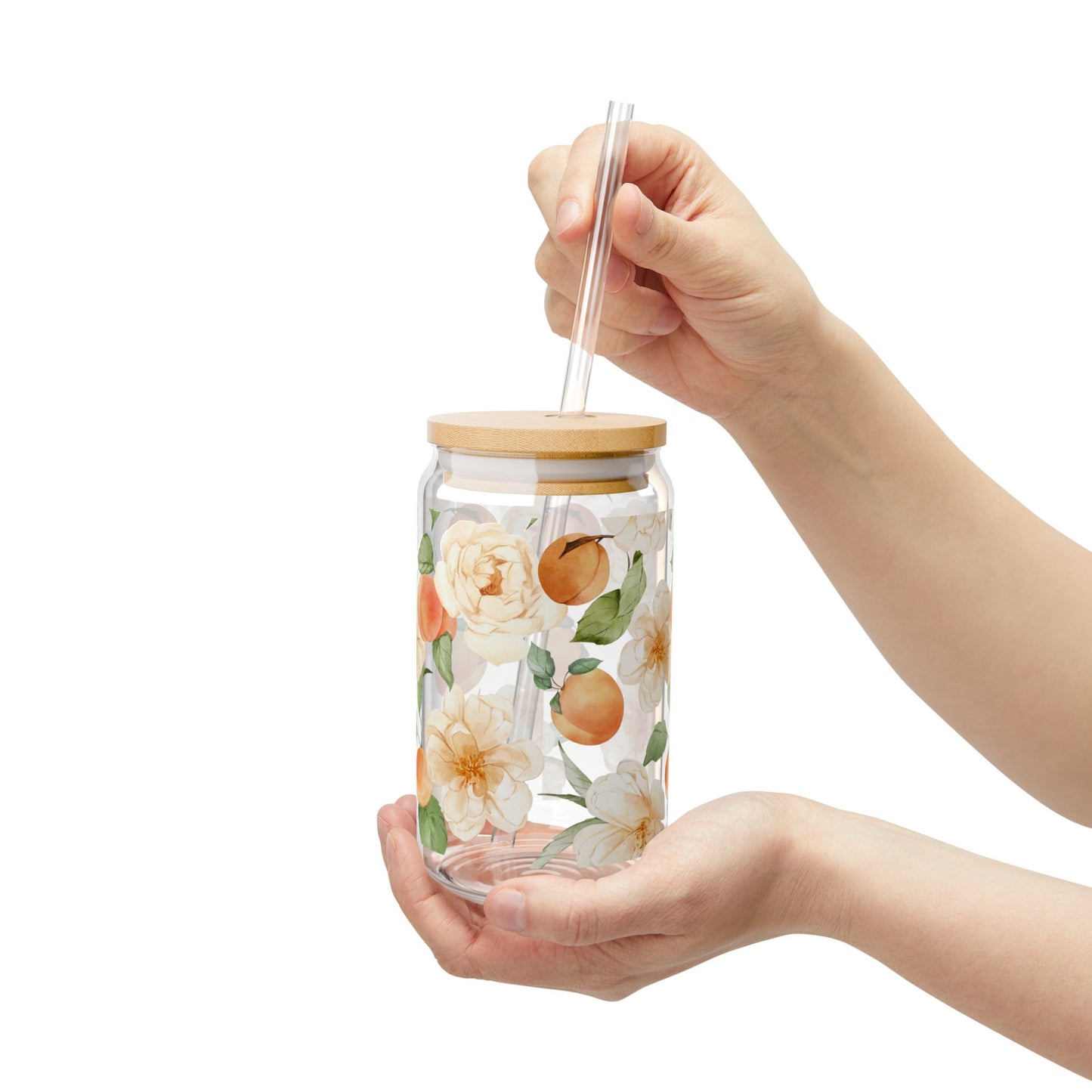 Peach Blossoms Sipper Glass at Orange Moon