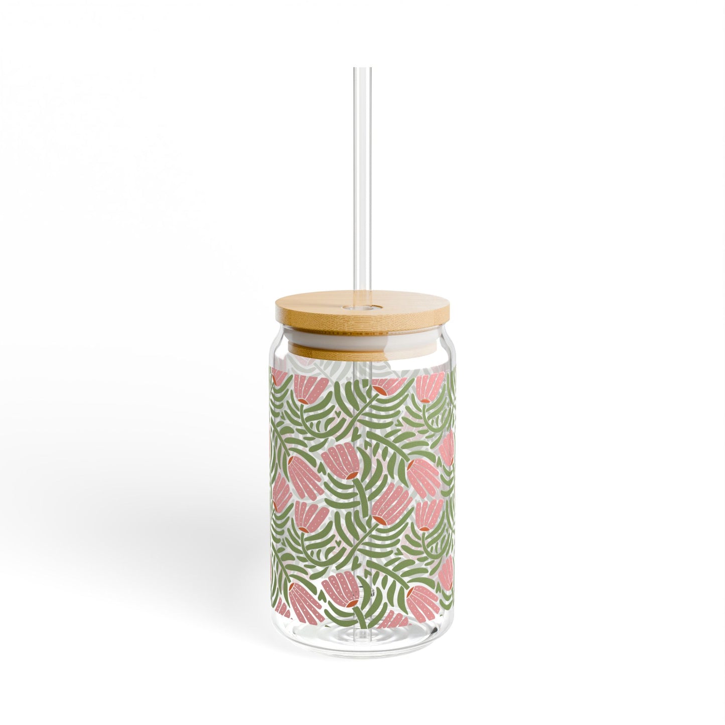Floral Sipper Glass