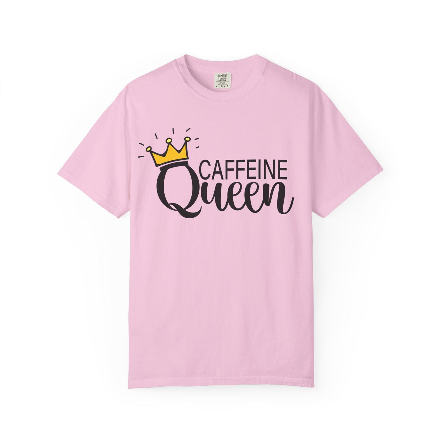 Caffeine Queen Funny T-Shirt for Coffee Lovers, Funny Gift for Millennials, Humor Tee for Stress Relief, Casual Everyday Wear, Birthday Gift