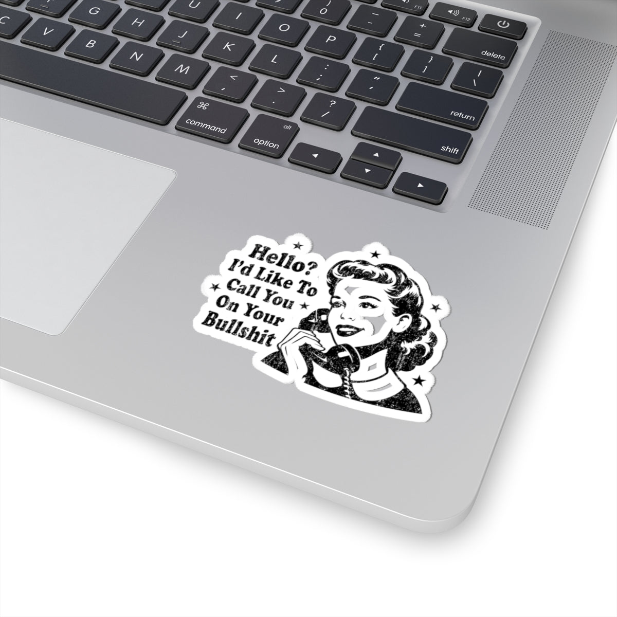 Vintage Retro Housewife Sarcasm Funny Kiss-Cut Stickers, Decals, Laptop Decals, Planner Stickers, Scrapbook Stickers, Journal Stickers
