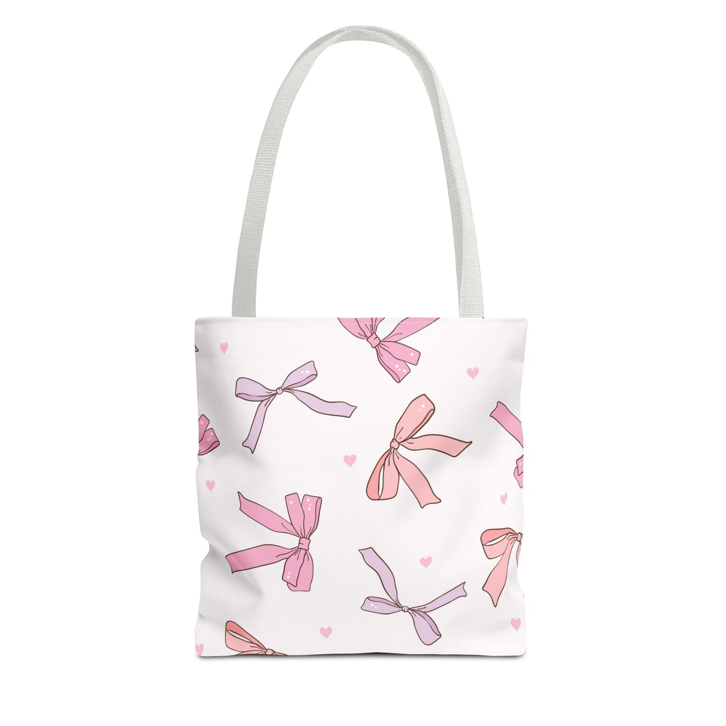 Pink Bows & Hearts Coquette Tote Bag