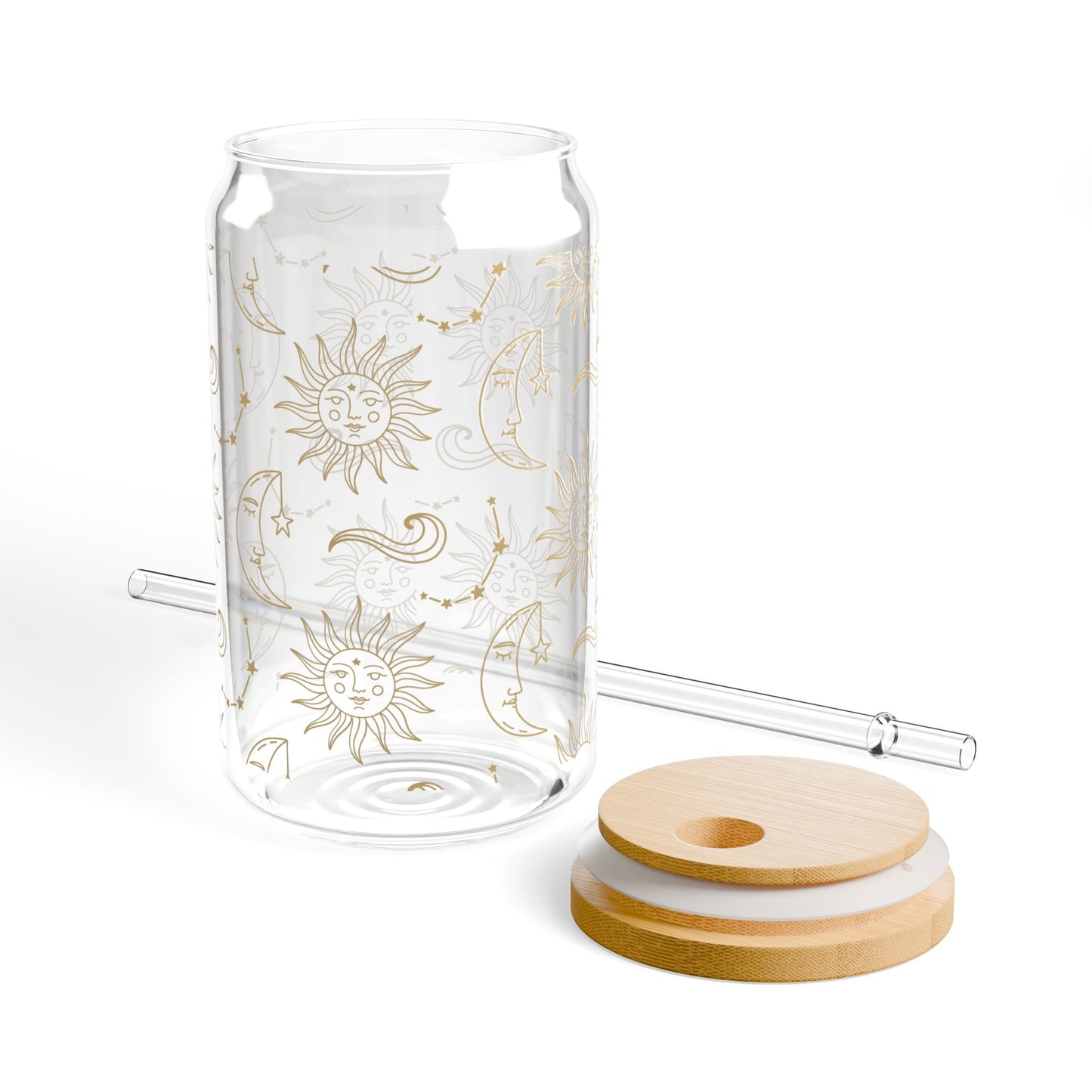 Sun and Moon Space Sipper Glass at Orange Moons