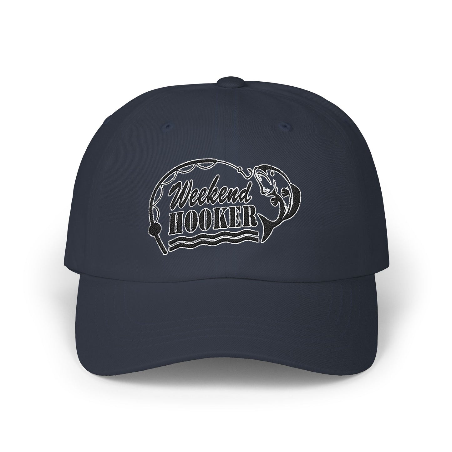 Weekend Hooker - Fishing Hat, Luxurious Embroidered Classic Adjustable Cap, Unisex Embroidery Baseball Cap, Trucker Hat