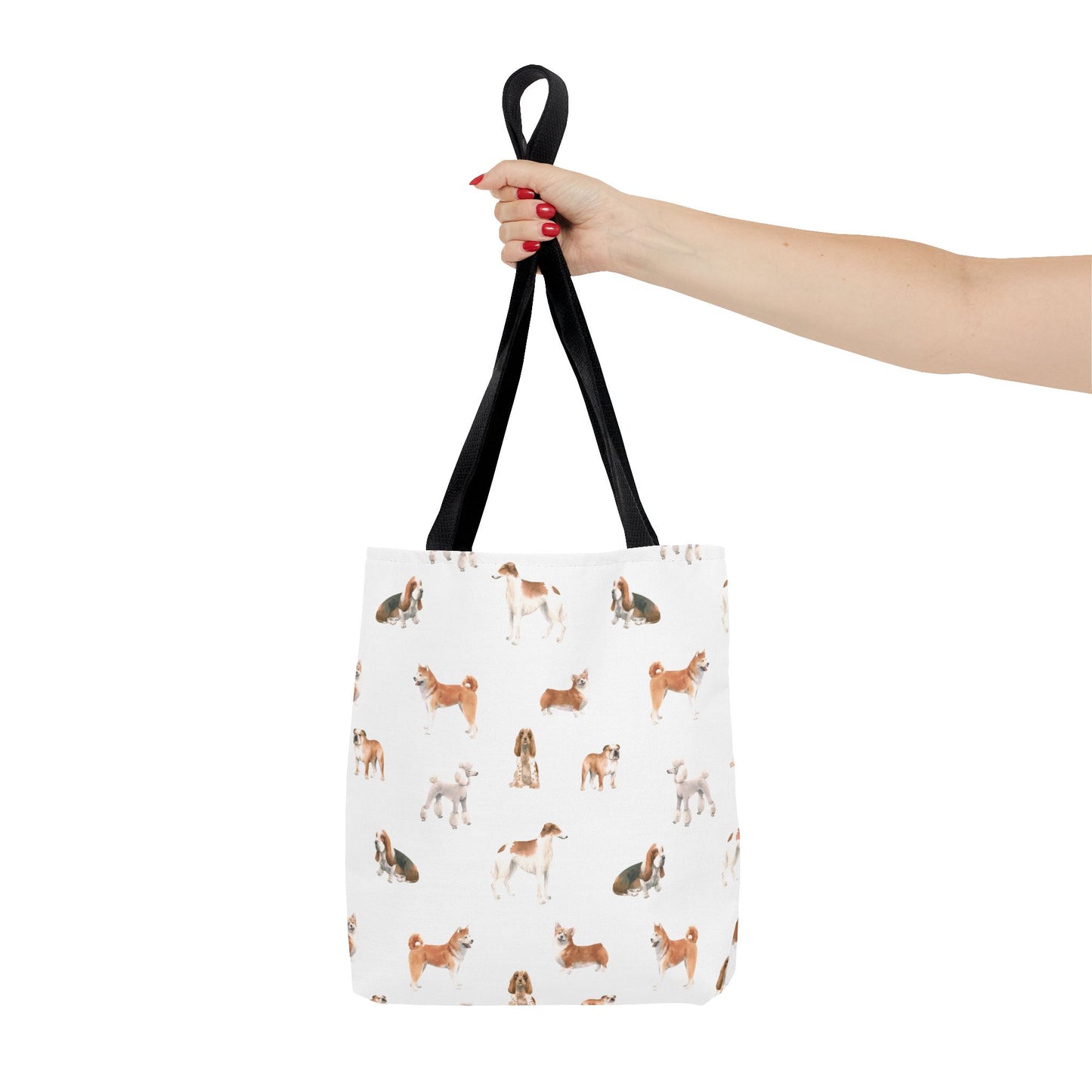 Dog Breeds Tote Bag - Cute Canine Lovers Shoulder Bag