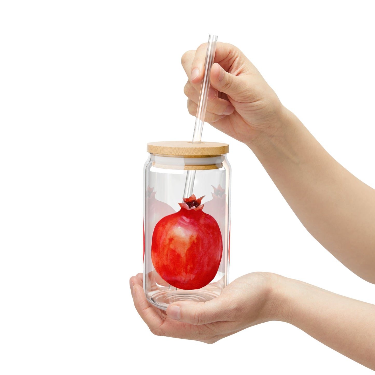 Fresh Pomegranate Sipper Glass