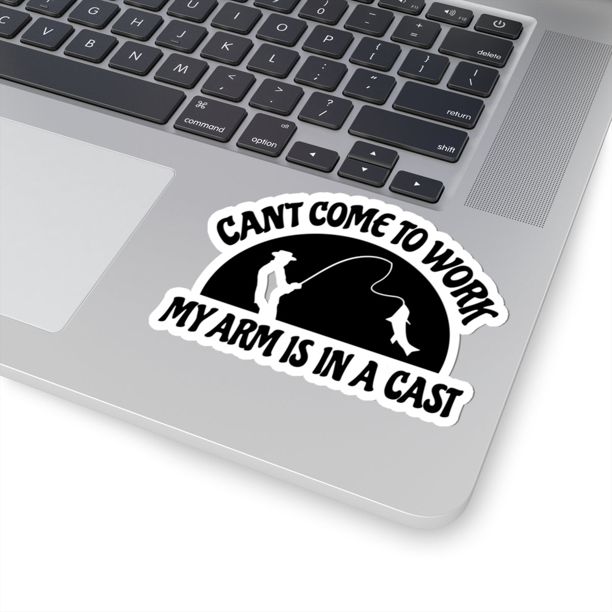 Fishing Funny Sticker Sarcasm Kiss-Cut Stickers, Laptop Décor, Fun Home Decor