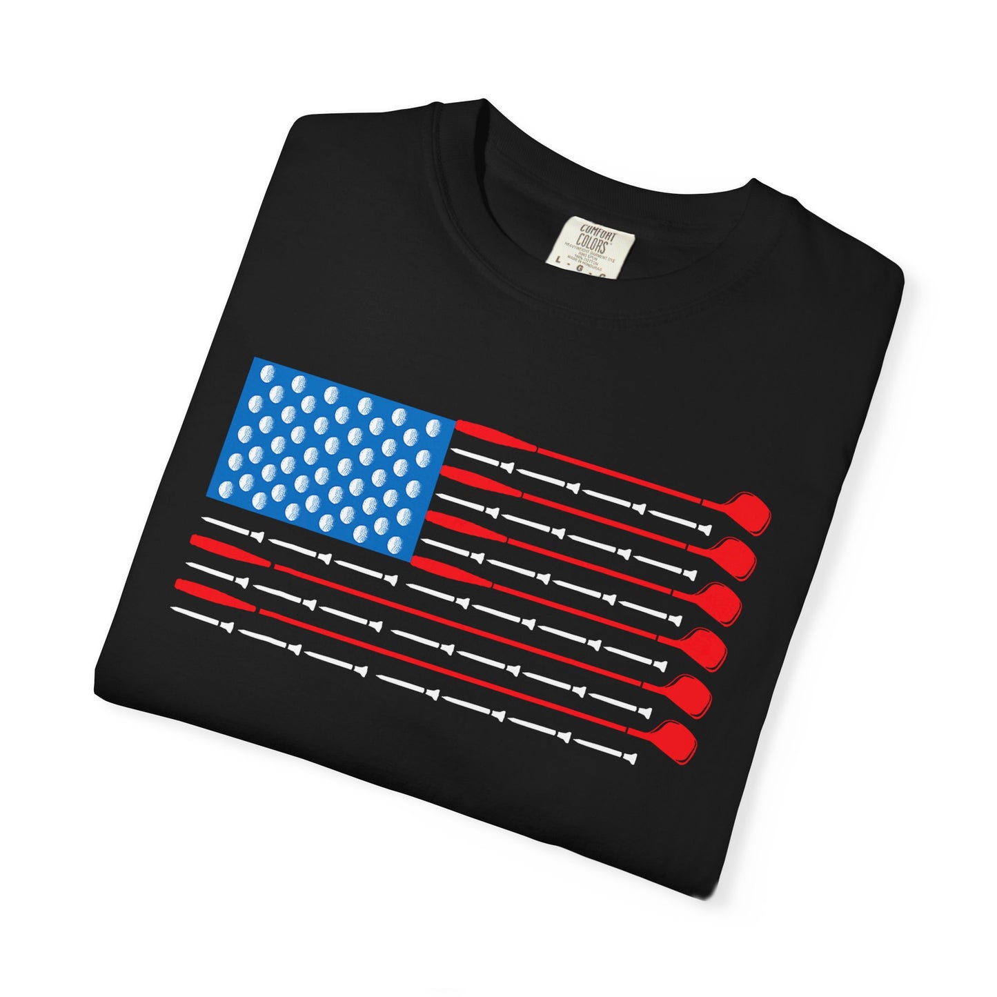American Flag Golf T-shirt, Funny Tee
