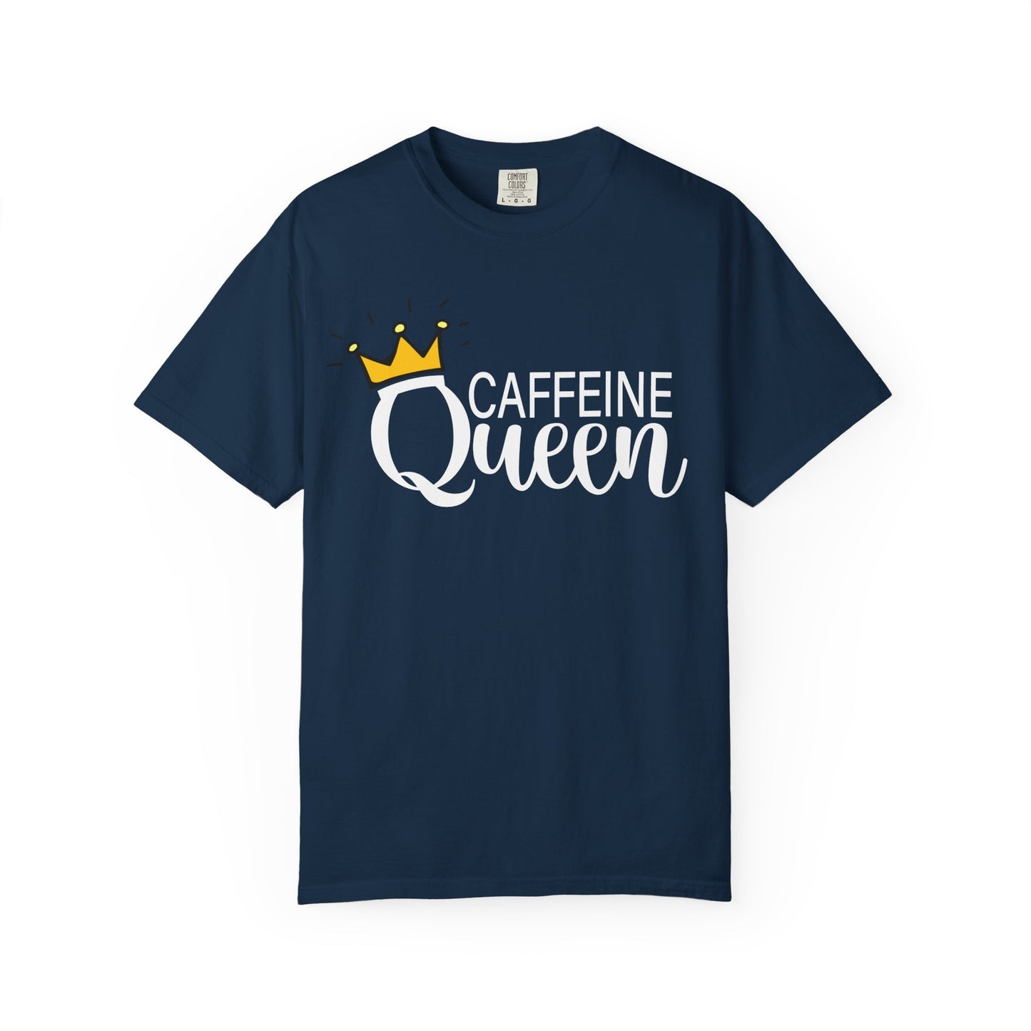 Caffeine Queen Funny T-Shirt for Coffee Lovers, Funny Gift for Millennials, Humor Tee for Stress Relief, Casual Everyday Wear, Birthday Gift