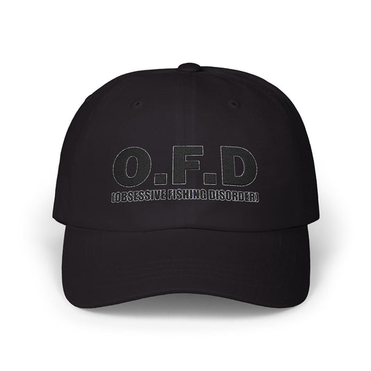 O.F.D. Obsessive Fishing Disorder - Fishing Hat, Luxurious Embroidered Classic Adjustable Cap, Unisex Embroidery Baseball Cap, Trucker Hat
