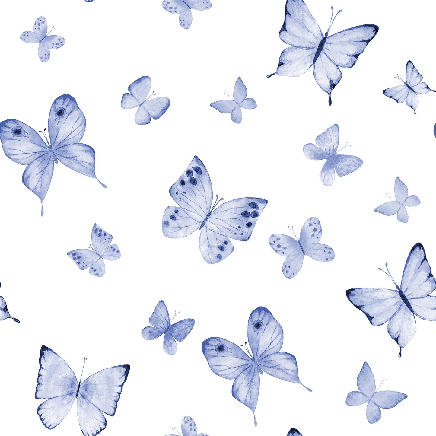 Antique Powder Blue Cerulean Butterflies Tote Bag