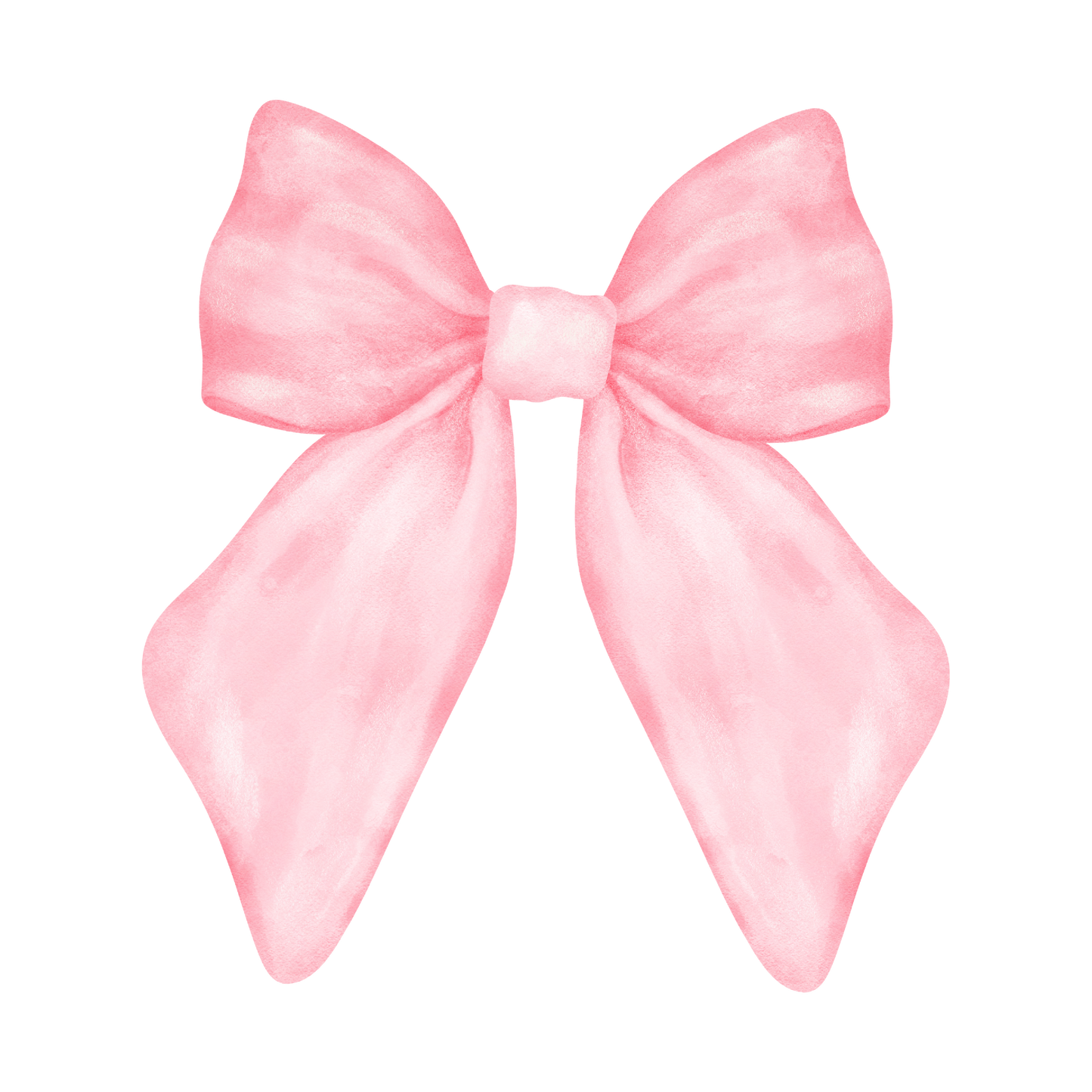 Watercolor Coquette Pink Bow Tote Bag