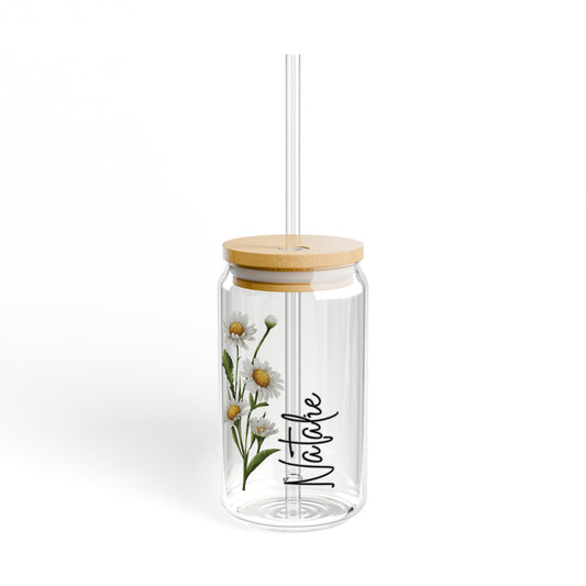 Personalized Birthflower Sipper Glass