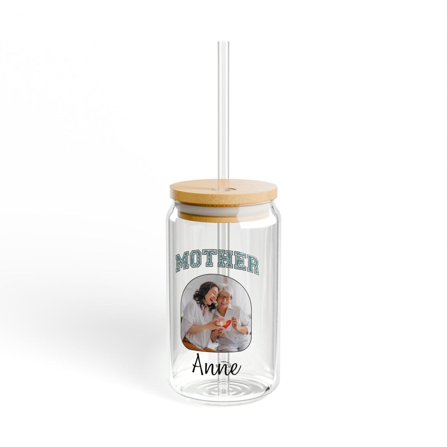 Personalized Sipper Glass with Your Mother Photo and Name