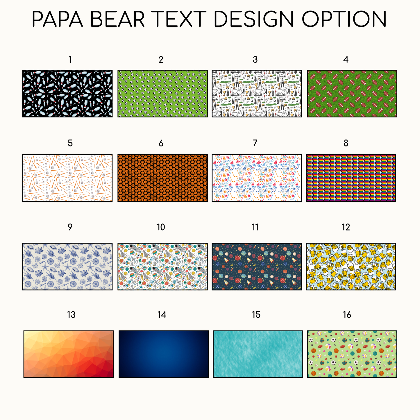 Papa Bear Sipper Glass Can – Custom Name and Picture Included