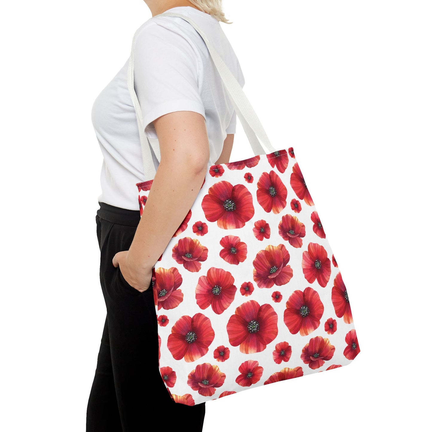 Floral Print all over print tote bag available at Orange Moons