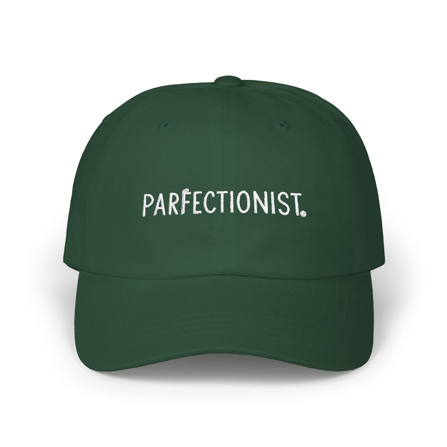 Parfectionist ~ Embroidered Cap Funny Golf Play on Words, Vintage Baseball Cap, Retro Cap Gift, Cool Dad Hat Decor for Men and Women