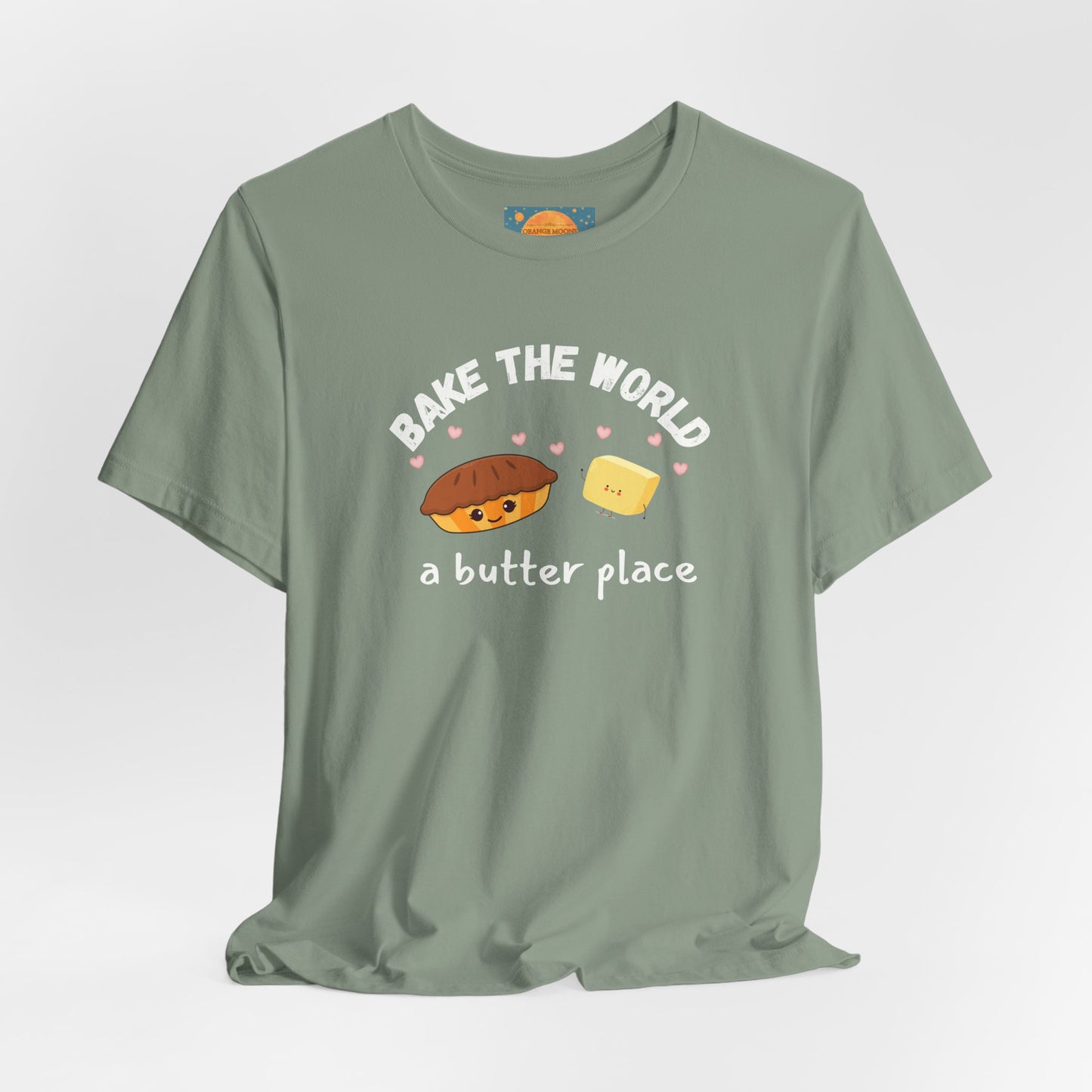 Make the World A Butter Place - Funny Baking Shirt, Bakery T-Shirt, Baking Lover Gift, Baker Gift, Playful Chef Tee, Cute Kitchen TShirt