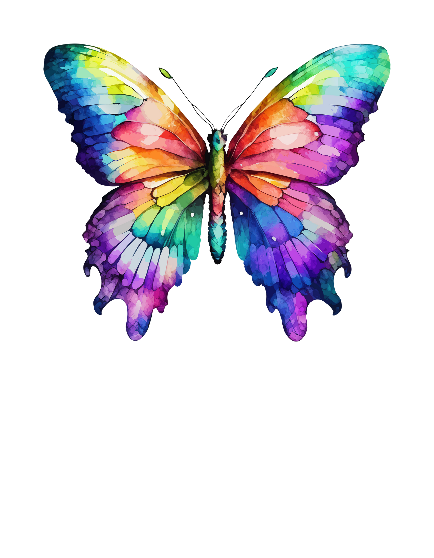Watercolor Butterfly Tote Bag