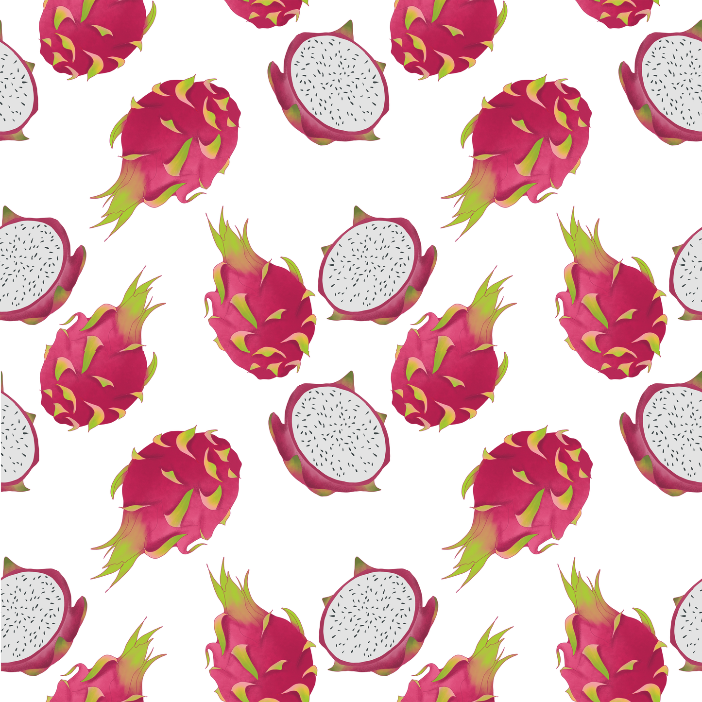Dragonfruit Tropical Fruit Tote Bag