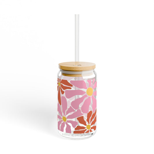 Floral Sipper Glass