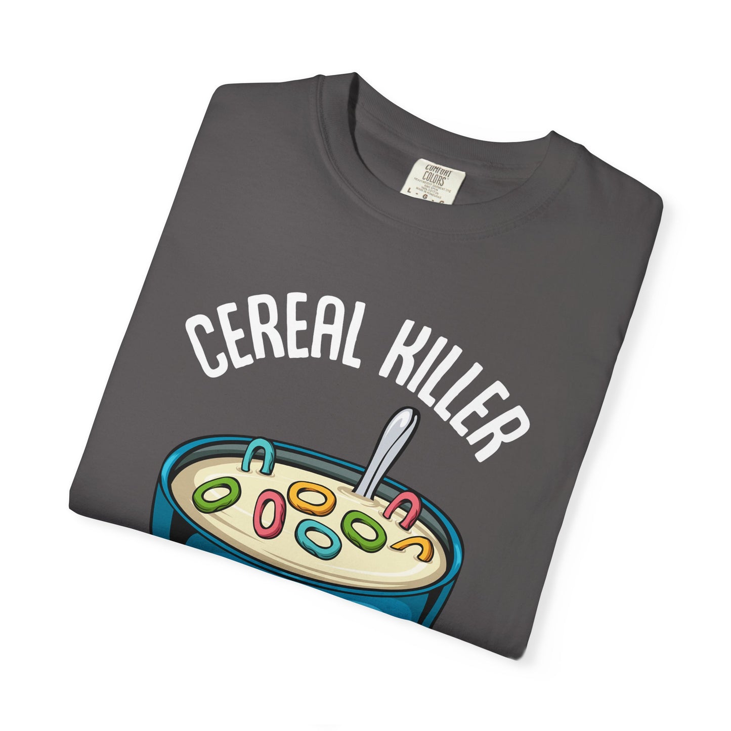 Cereal Killer T-Shirt, Funny Gift for Millennials, Humor Tee for Stress Relief, Casual Everyday Wear, Great Birthday Gift