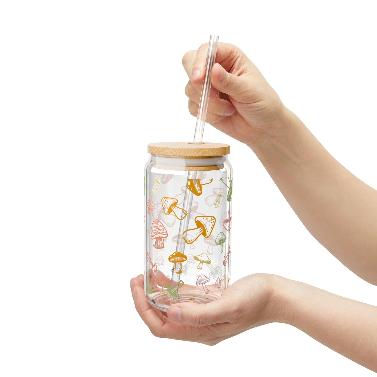 Mushroom Design Sipper Glass