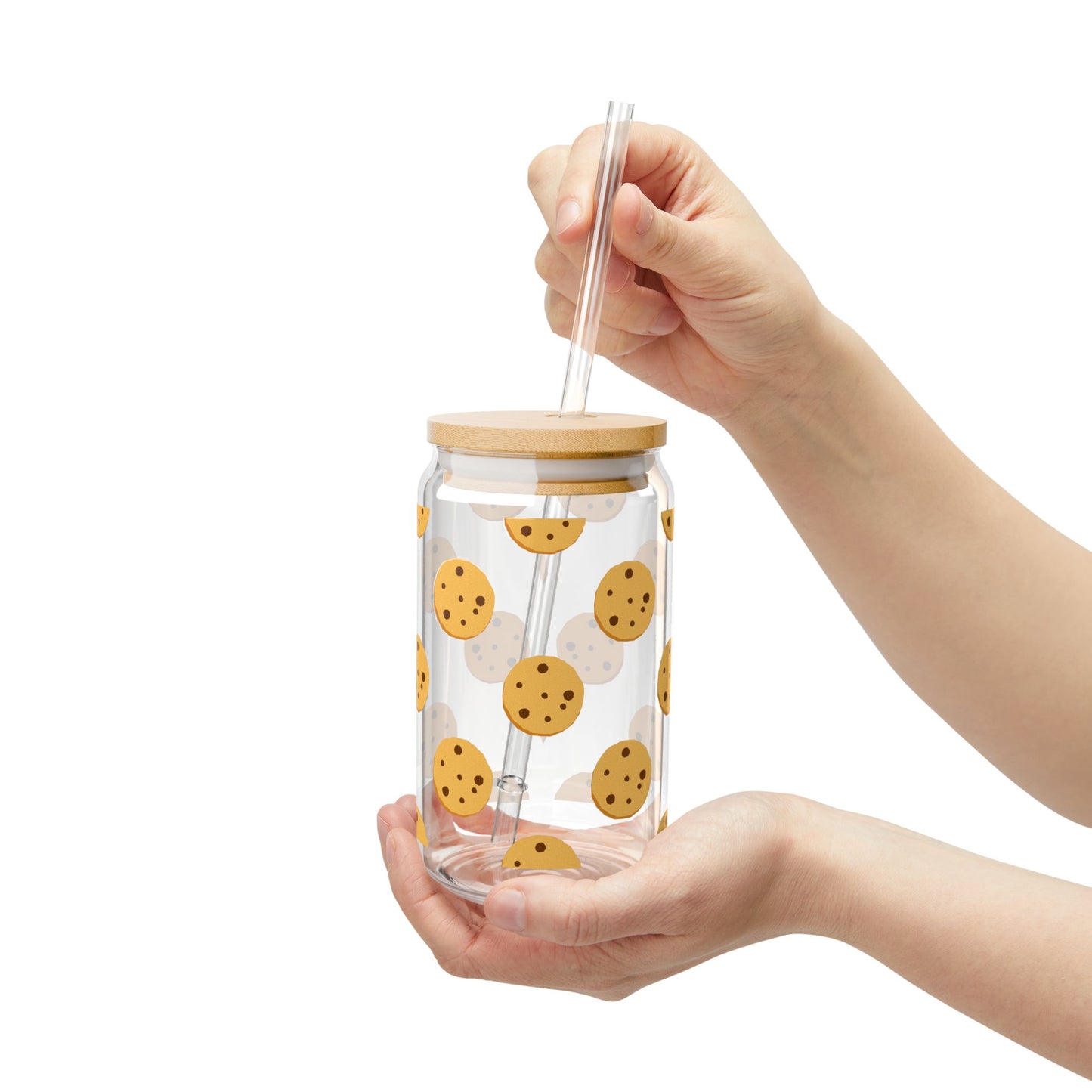 Cookies pattern Sipper glass at Orange Moon