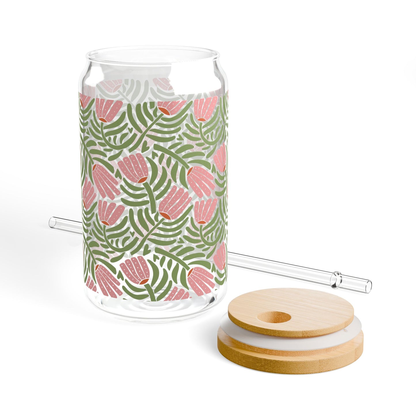 Floral Sipper Glass