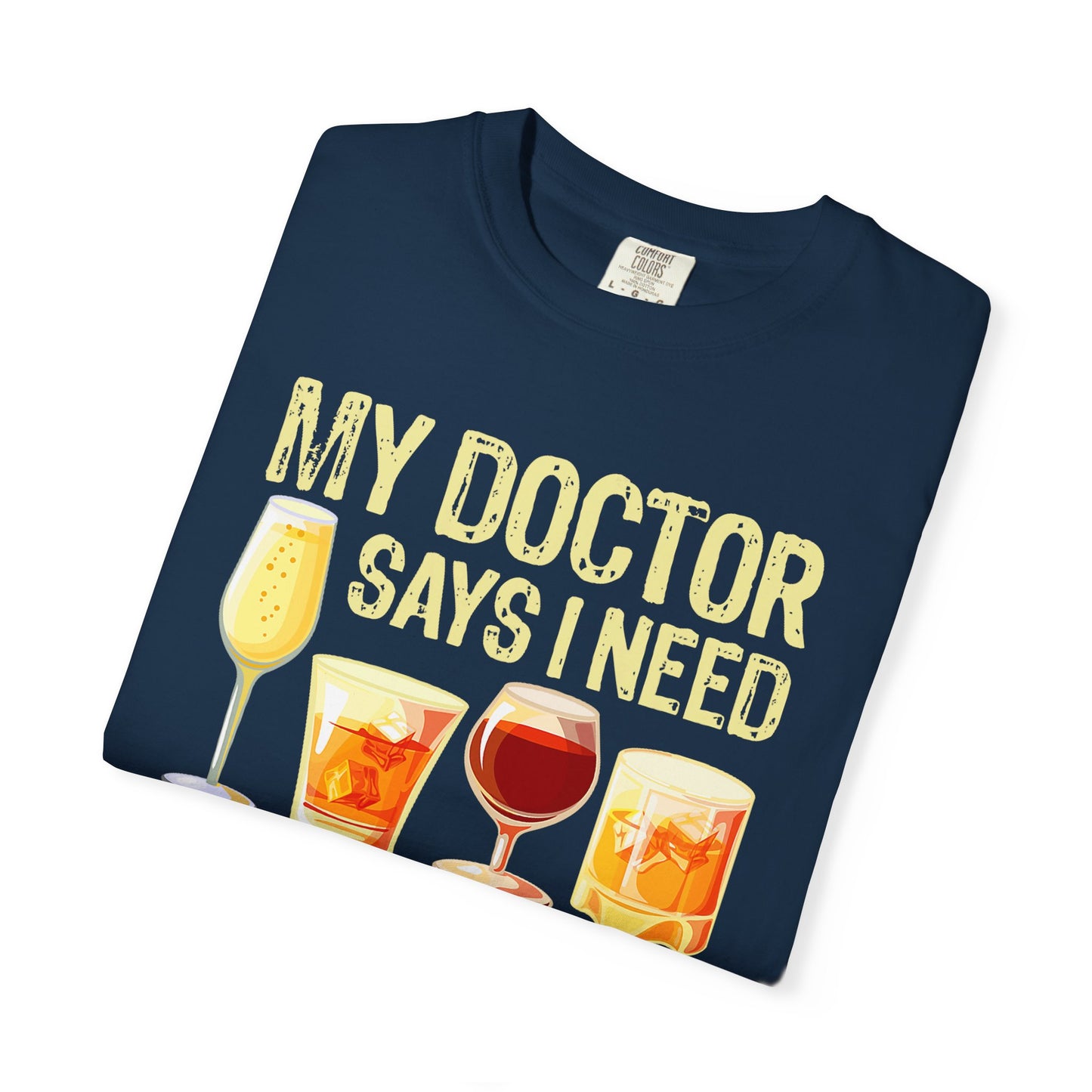 Drinking Funny T-Shirt, I Need Glasses - Funny Gift for Millennials, Humor Tee for Stress Relief, Casual Everyday Wear, Great Birthday Gift