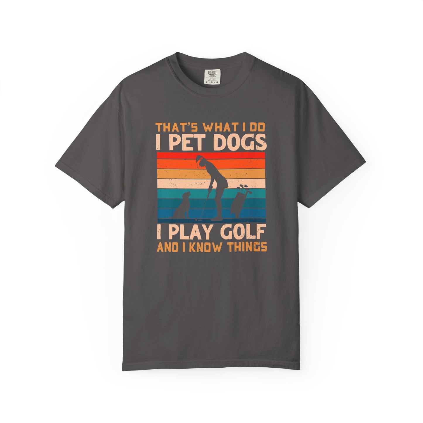 Funny Dogs and Golf T-shirt