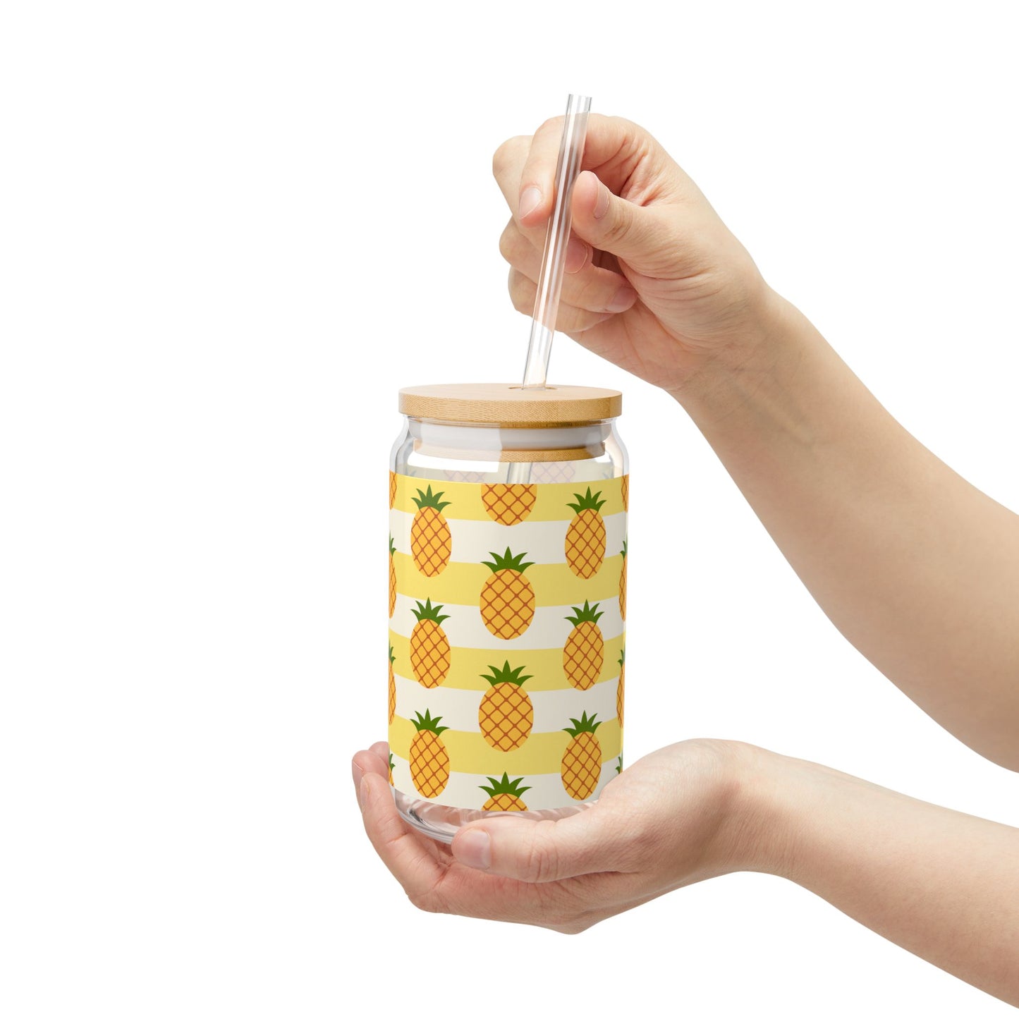 Pineapple Sipper Glass