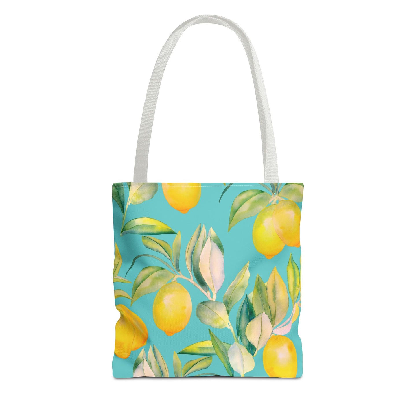 Lemon Print all over print tote bag available at Orange Moons