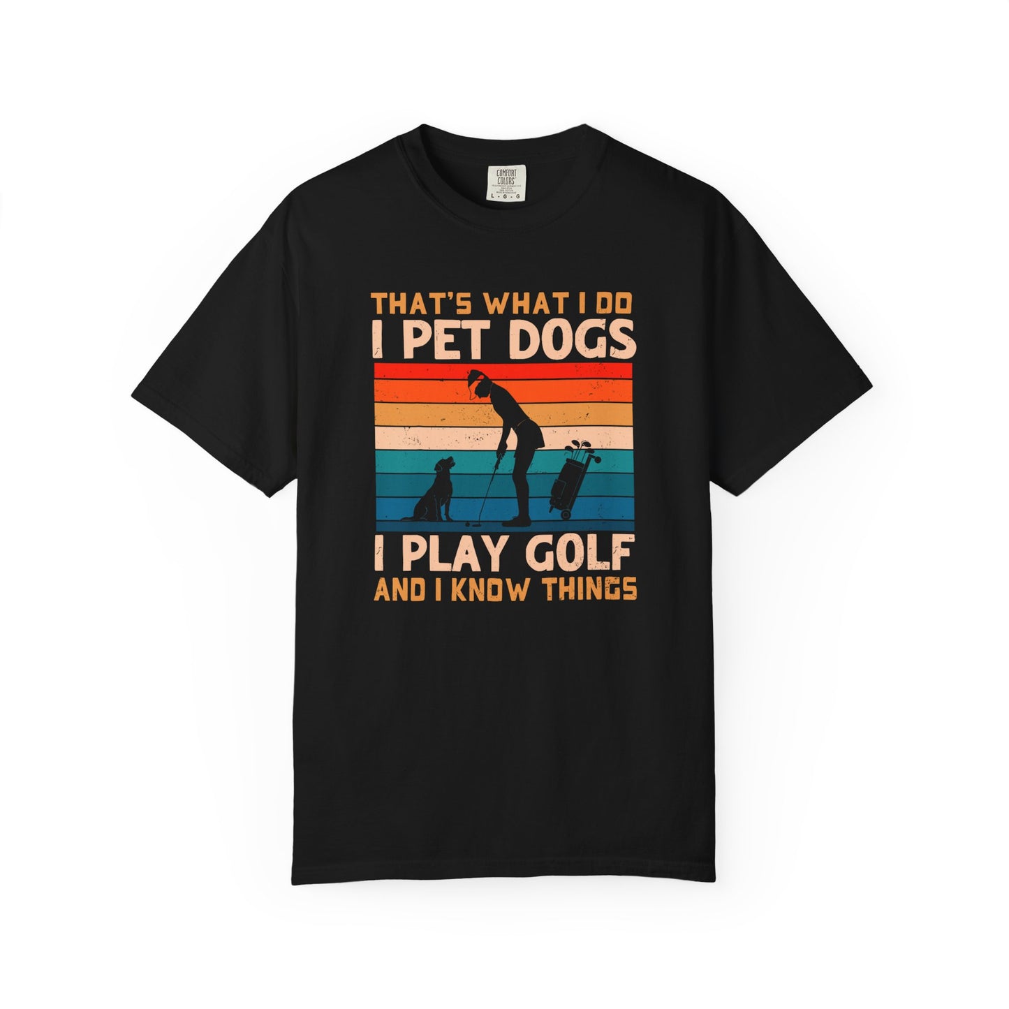 Funny Dogs and Golf T-shirt