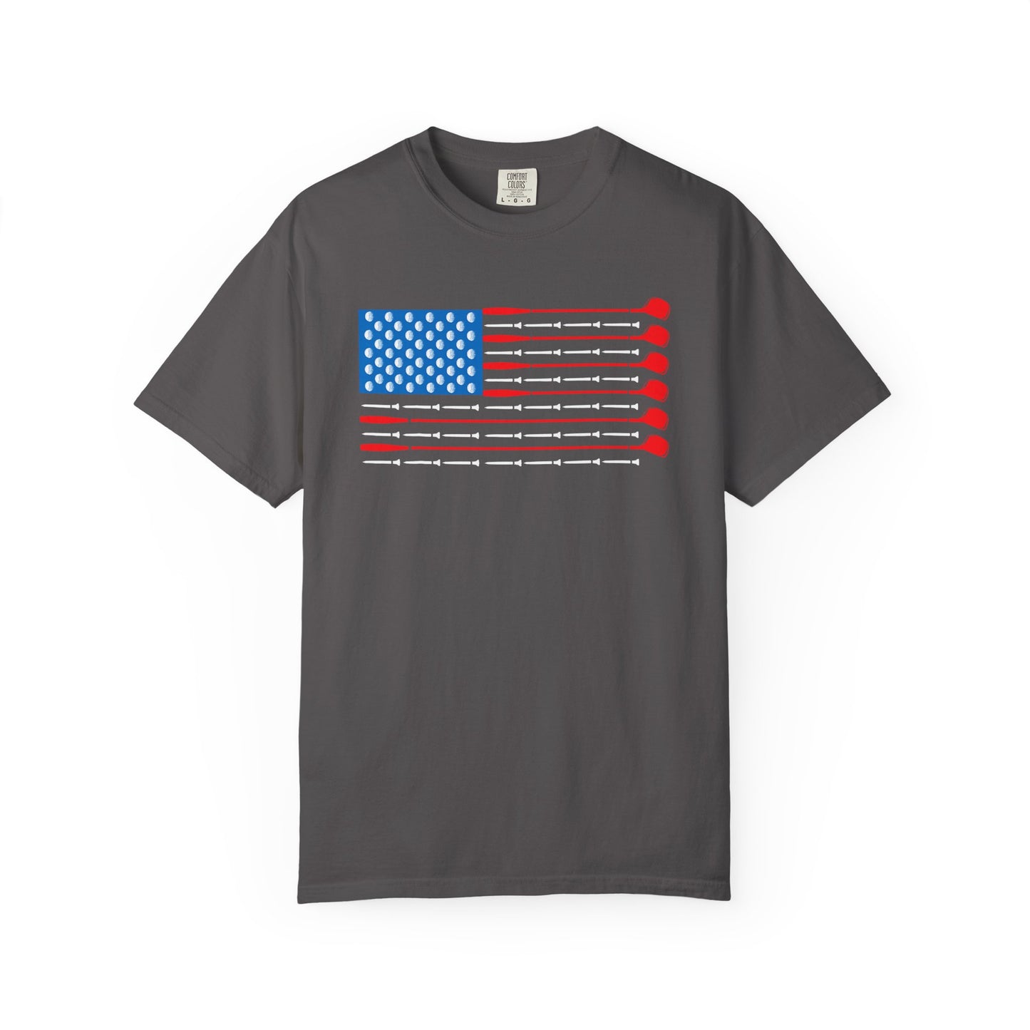 American Flag Golf T-shirt, Funny Tee