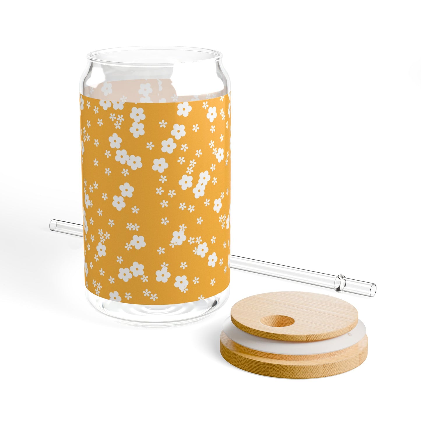 Hibiscus Sipper Glass
