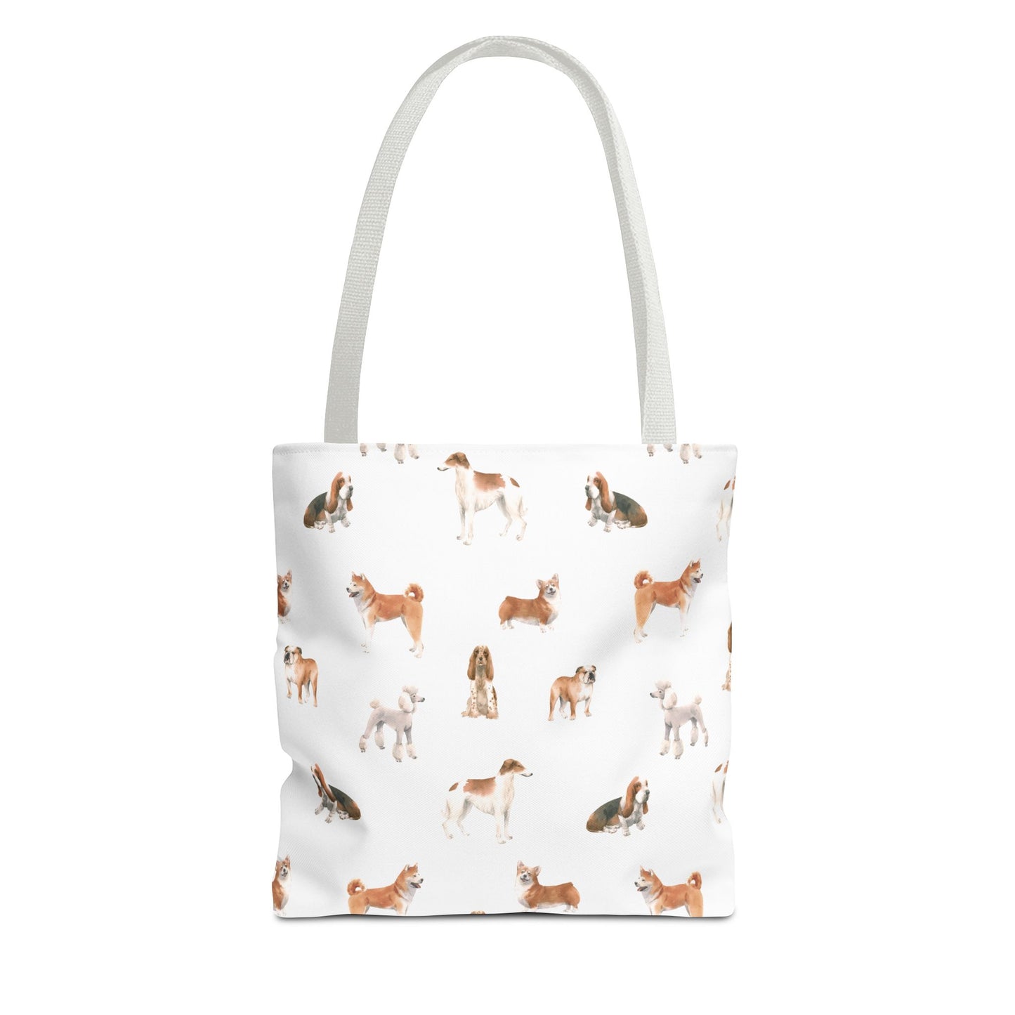 Dog Breeds Tote Bag - Cute Canine Lovers Shoulder Bag