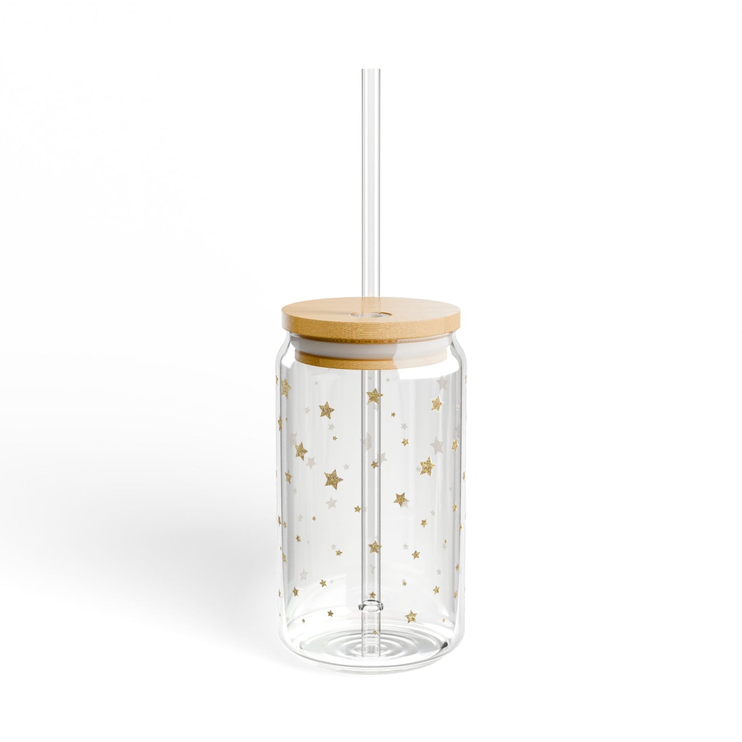Gold stars Sipper Glass at Orange Moons