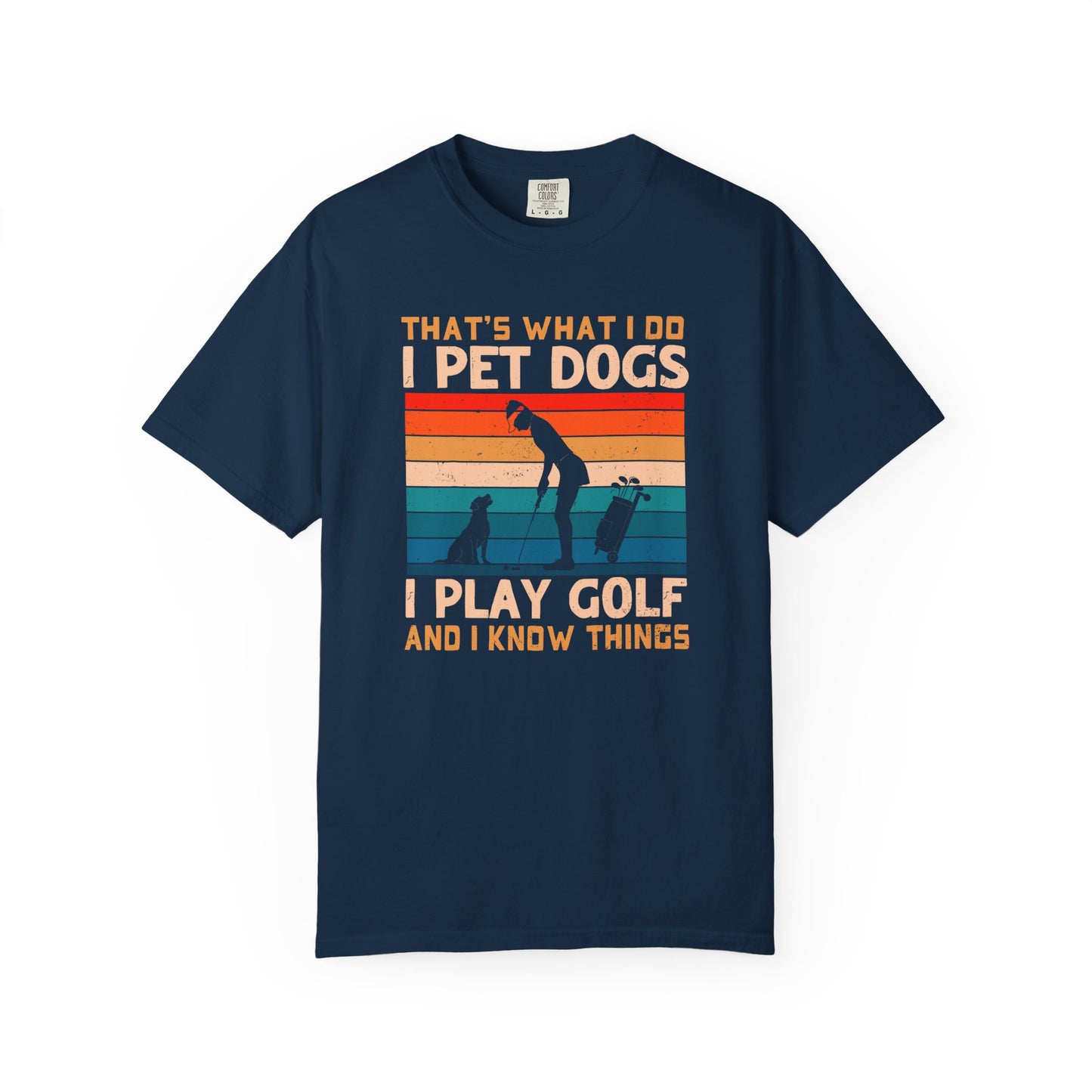 Funny Dogs and Golf T-shirt