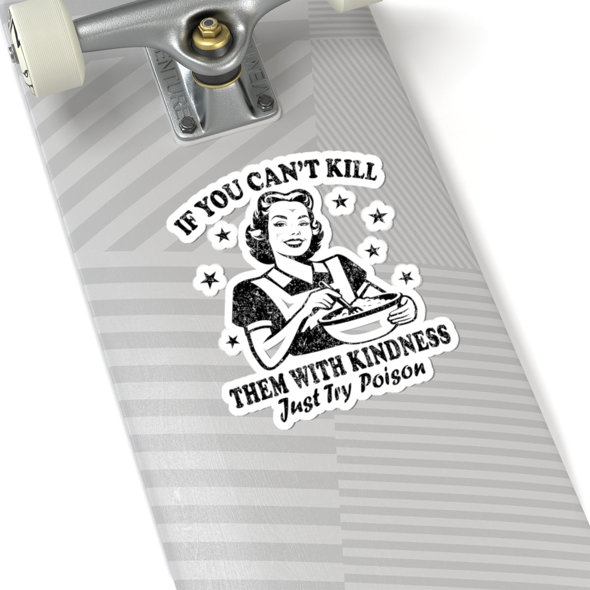 Vintage Retro Housewife Sarcasm Funny Kiss-Cut Stickers, Decals, Laptop Decals, Planner Stickers, Scrapbook Stickers, Journal Stickers
