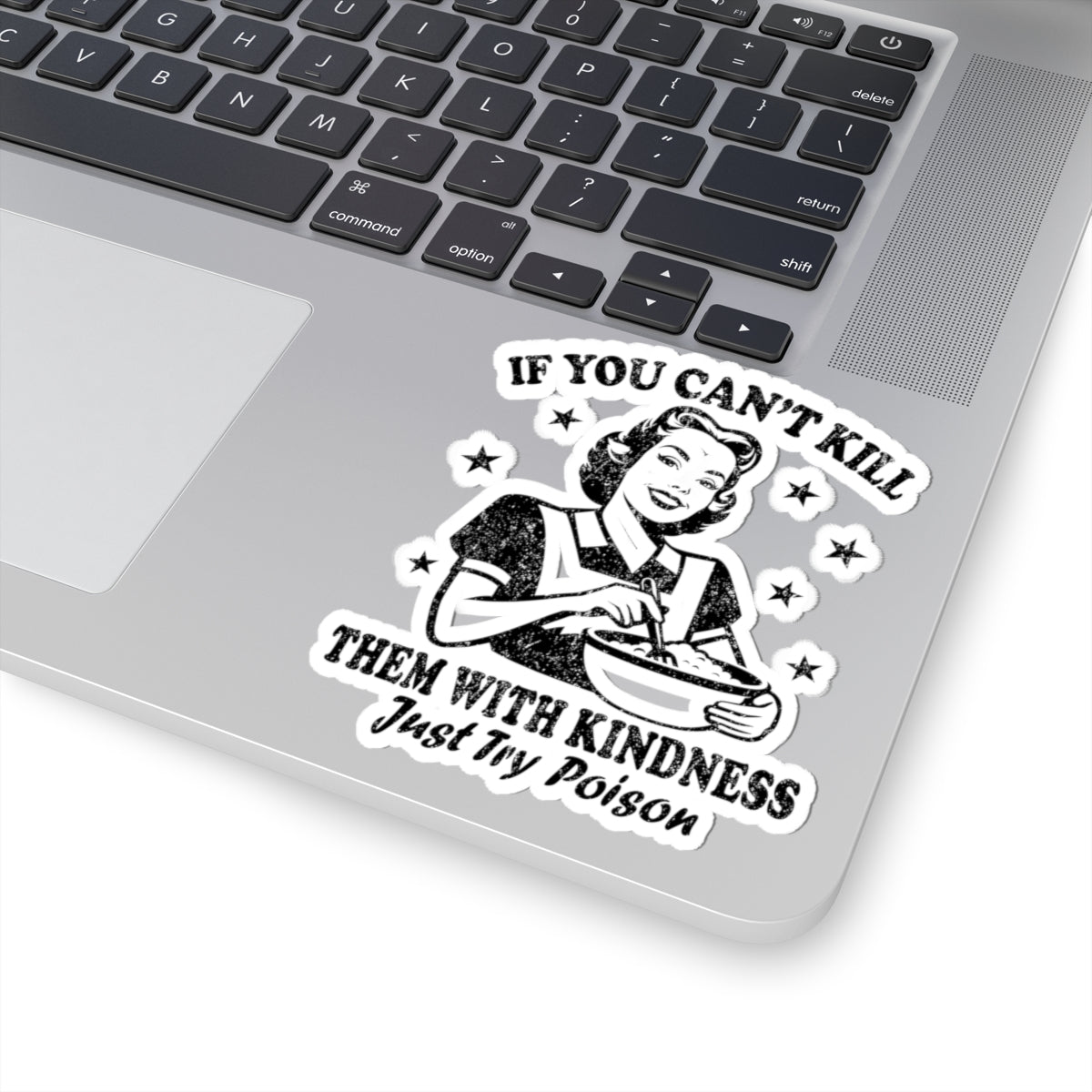 Vintage Retro Housewife Sarcasm Funny Kiss-Cut Stickers, Decals, Laptop Decals, Planner Stickers, Scrapbook Stickers, Journal Stickers